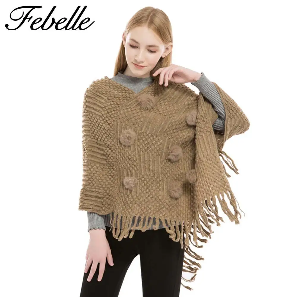Febelle зимний женский шарф имитация кашемировой шали теплый плащ больших размеров