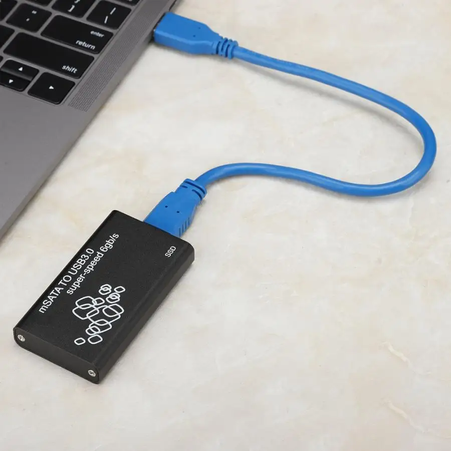 Новый внешний жесткий диск Mini 1 8 дюйма MSATA к USB 3 0 Чехол для мобильного диска чехол