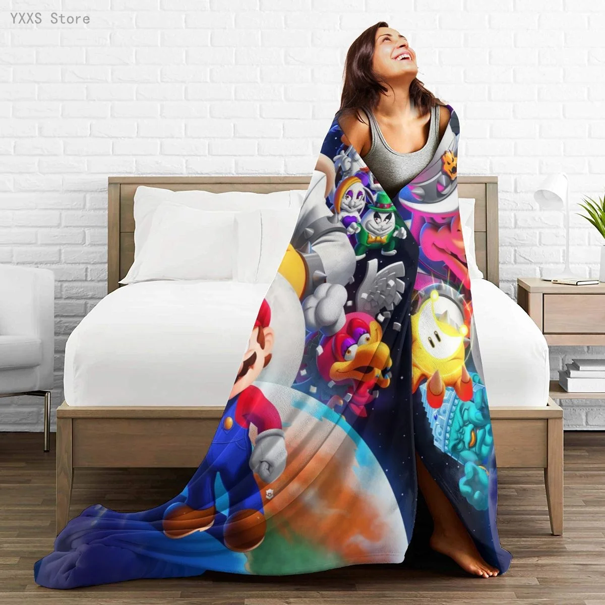 

Anime 3D printed Ultra-Soft Micro Fleece Blanket flannel throw Sherpa bedspread bedding sofa picnic fur soft blanket 300336521