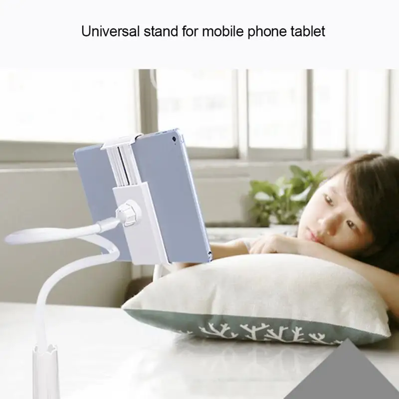 Universal Lazy Mobile Phone Stand Holder Flexible Tablet Bed Desk Table Clip Bracket For IPhone 12 Samsung Xiaomi Ipad | Компьютеры и