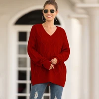 womens high collar imitation cotton solid color long sleeved ingot pin simple fashion comfortable casual sweater