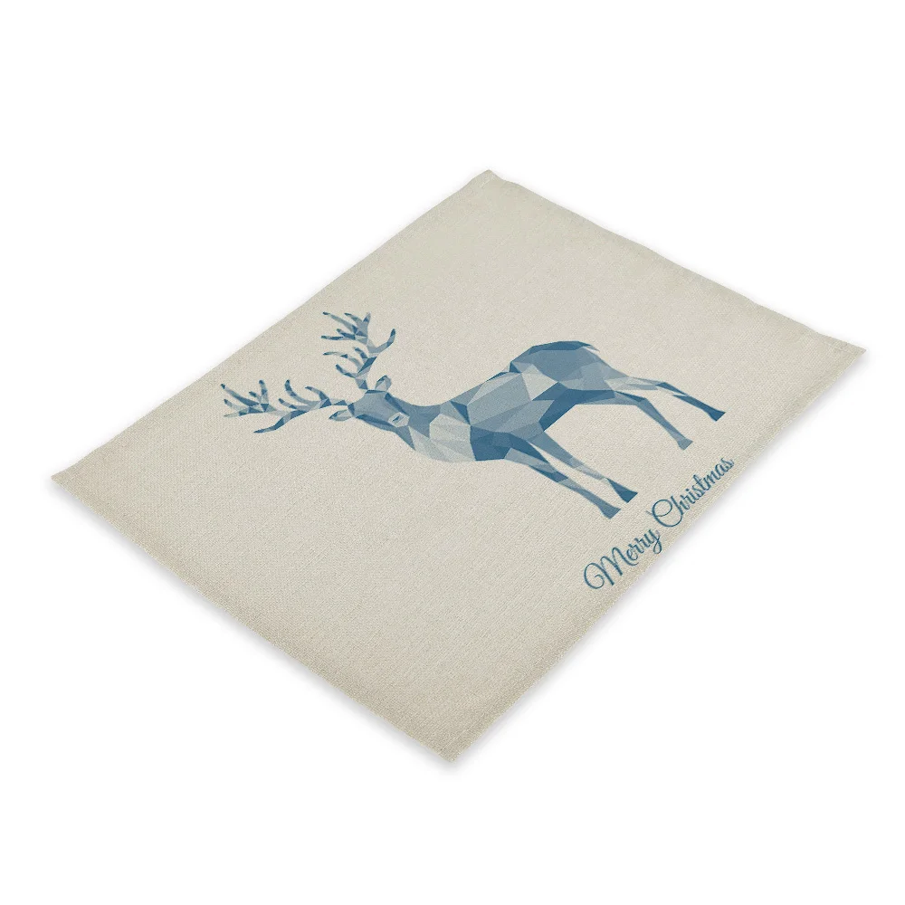 CD23-4 4 шт. рождественские украшения для дома Снежинка Noel Tree вечерние свадебные украшения подарок Adornos De Navidad настольные салфетки Kerst Xmas - Цвет: CD23-4