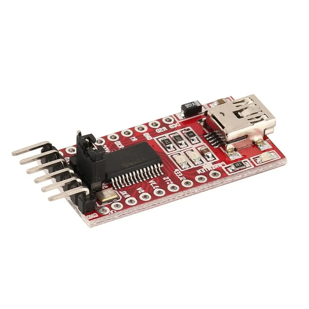 

FT232RL FTDI USB to TTL Serial Adapter Module for Arduino FT232 Mini Port Support 3.3V 5V Compatibility Download Line