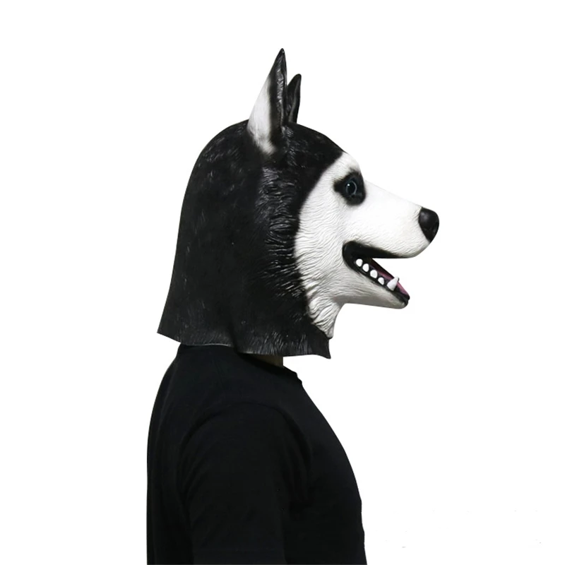 Маска на Хэллоуин головной убор Забавный хаски собака Дог маскарадный наряд