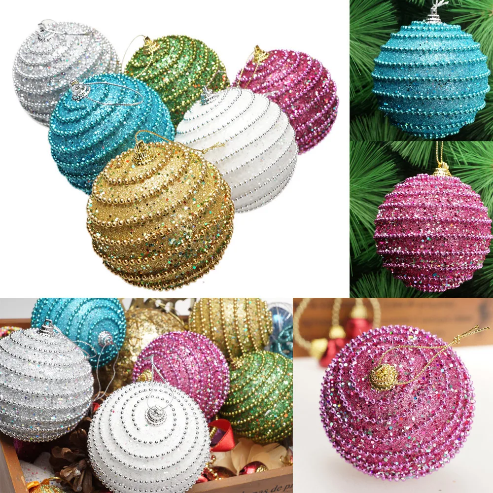 8 см рождественские шары Стразы bolas natal блестящие орнамент с рождественской елкой