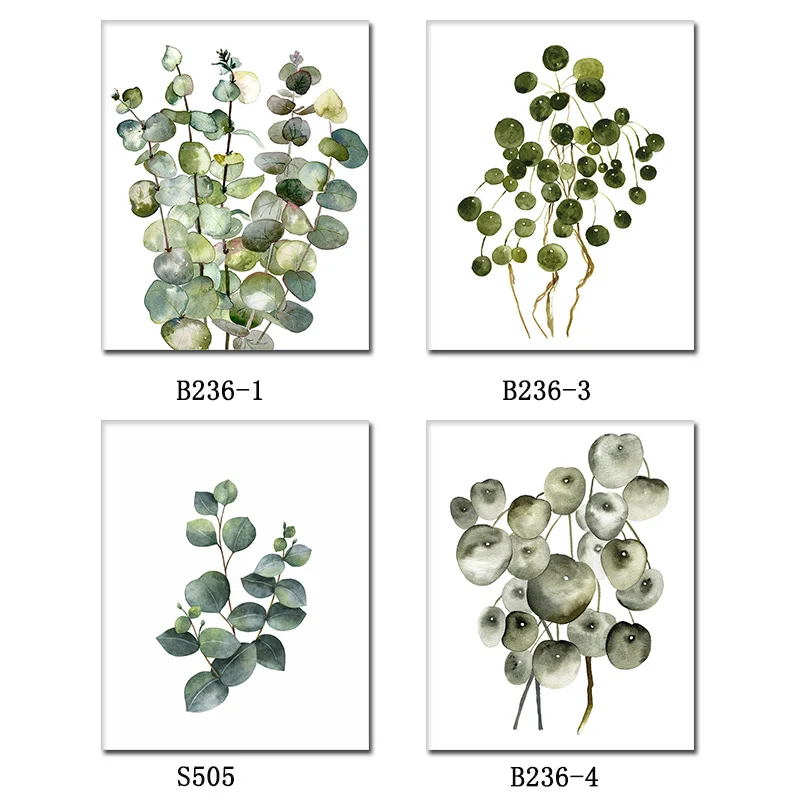 Современная Картина на холсте домашний декор растительный настенный плакат без
