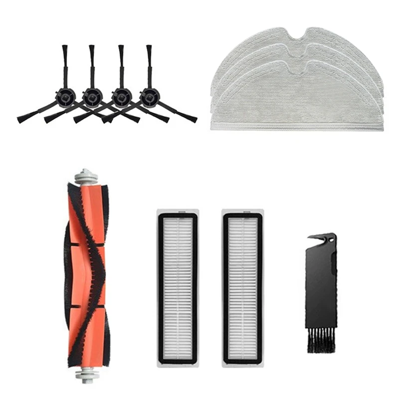 

TOP!-For Dreame Bot L10 Pro Robotic Vacuum Cleaner Kits Detachable Main Side Brush Filters Mop Rag Vacuum Cleaner Parts