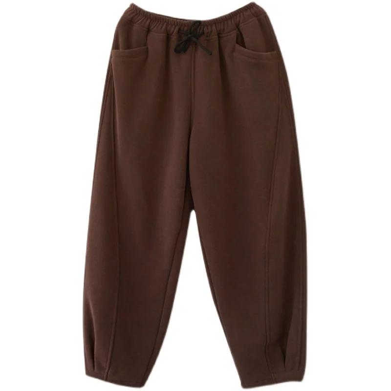 

2020 Spring New Artistic Large Size Casual Sports Pants Female Loose All-Match Sweatpants Fat mm Slimming Harem Trousers