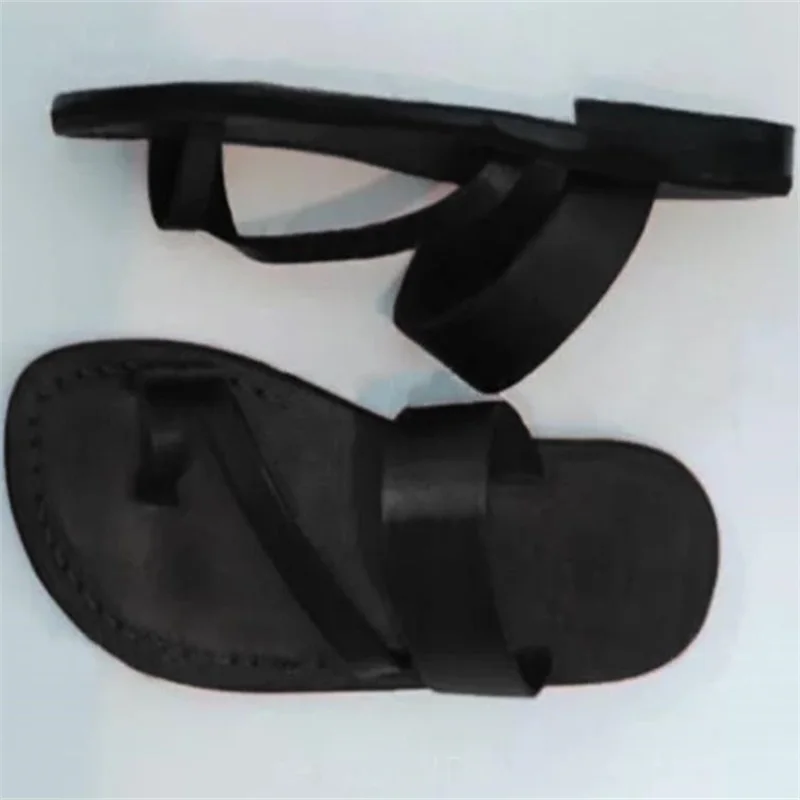 

Women's Flat Heel Toe Flip Flops 2021 Summer New Foreign Trade European And American Flat Sole Simple And Comfortable Shoes