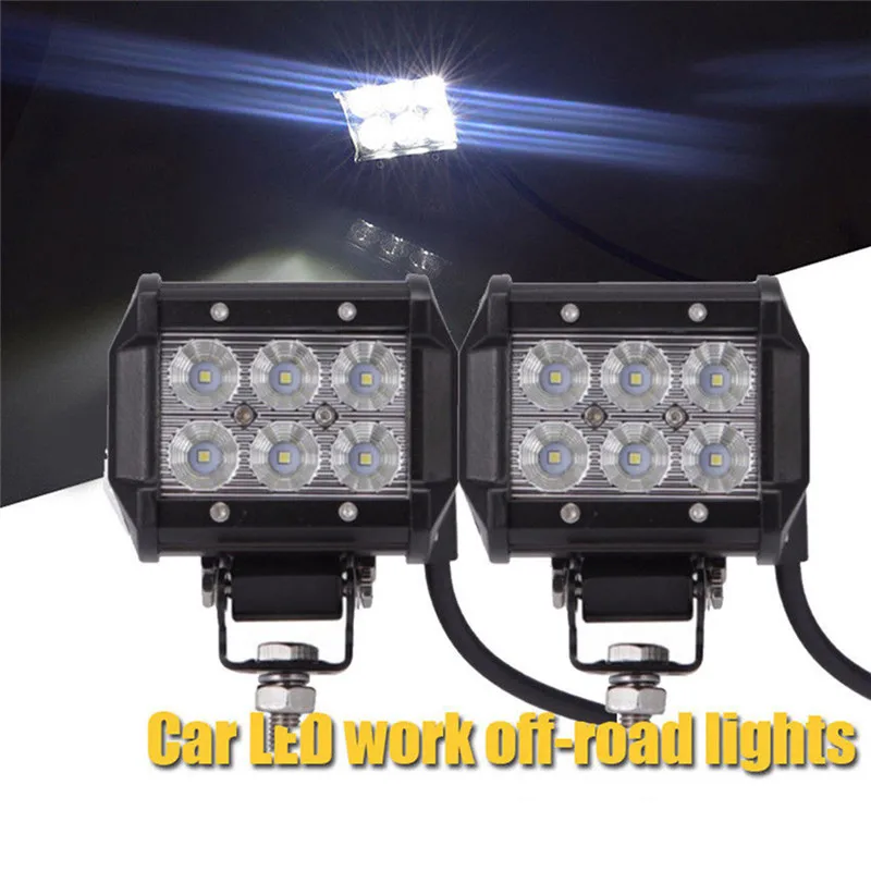 Автомобильная светодиодная лампа 18 Вт Рабочая Cree Chip Led 4 "мотоцикл трактор Лодка