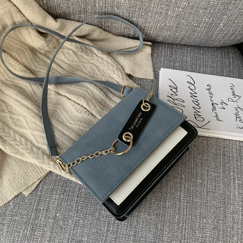 

Bag women 2021 new crossbody bag Korean version of the hit color female bag frosted fashion girl shoulder bag wild trend