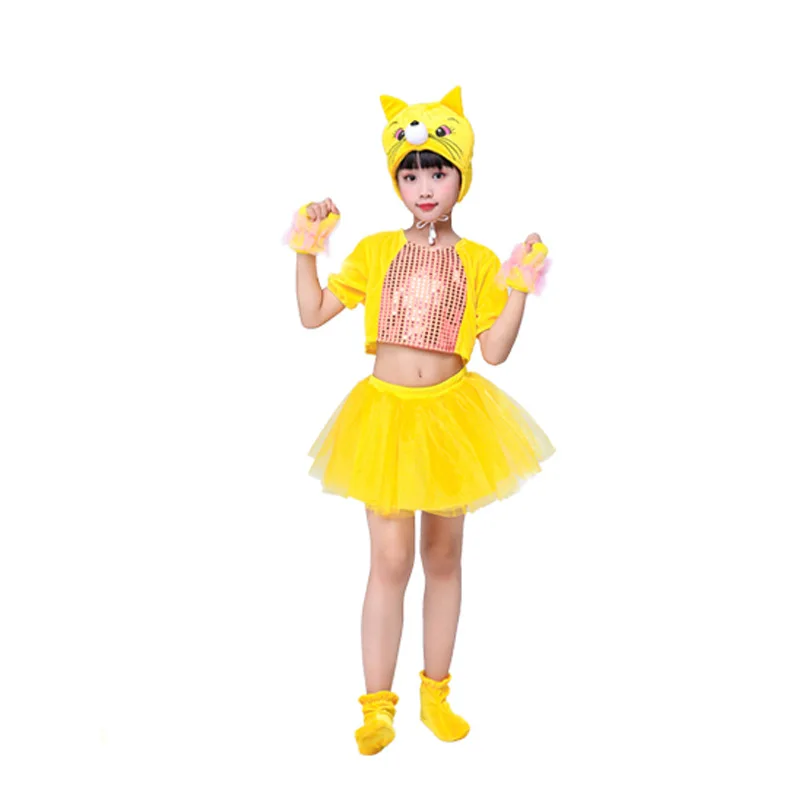 Милый костюм кошки на день детей косплей-костюм с животными Хэллоуин для - купить