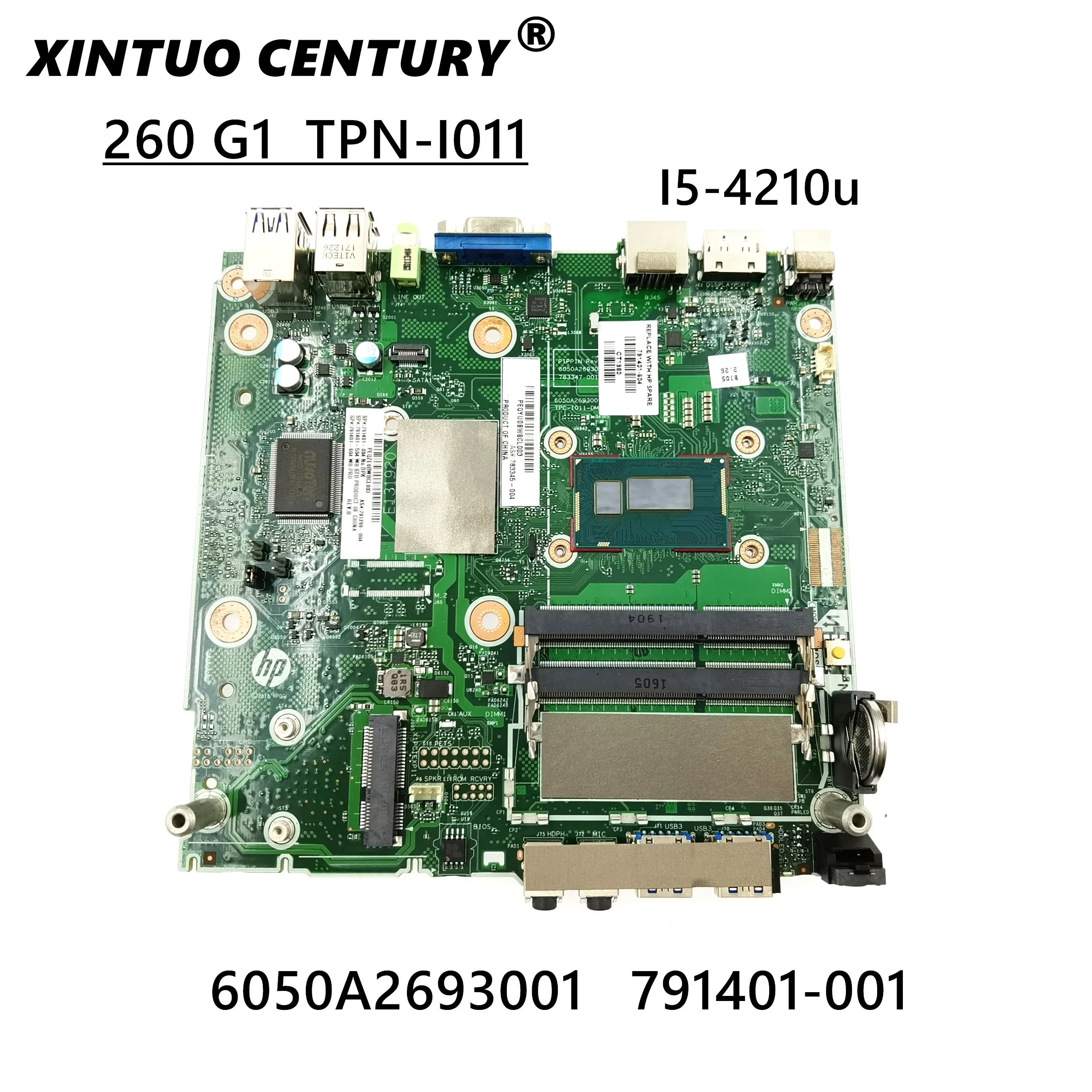 

791401-001 783345-001 783347-001 аккумулятор большой емкости для HP 260 G1 TPN-I011 рабочего Материнская плата 6050A2693001-MB-A02 W/ SR1E8 3558U 100% проверка прошла успешно