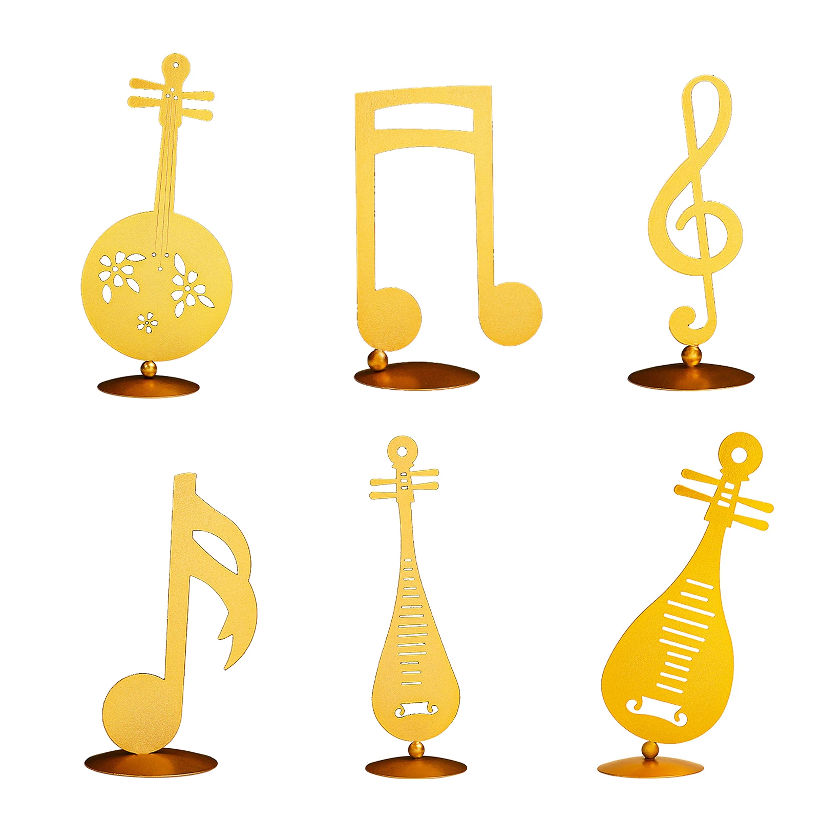 

HOT SALESNew Arrival Musical Figurine Simple Decorative Metal Creative Notes Instrument Ornament for Living Room