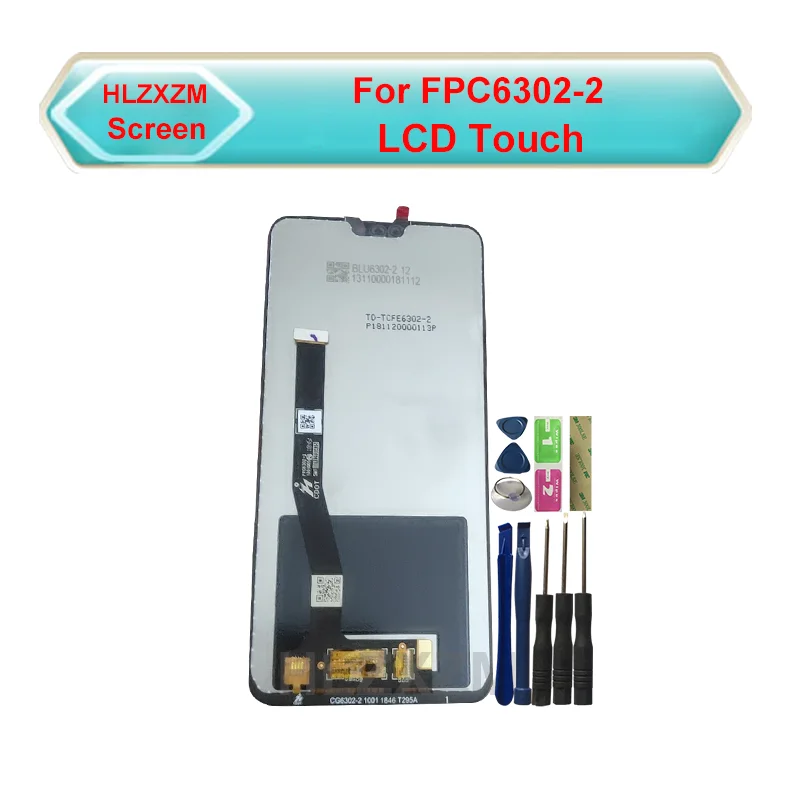 

Для FPC6302-2 ЖК-дисплей Дисплей с кодирующий преобразователь сенсорного экрана в сборе Сменные с сенсорным экраном инструменты + 3M Стикеры