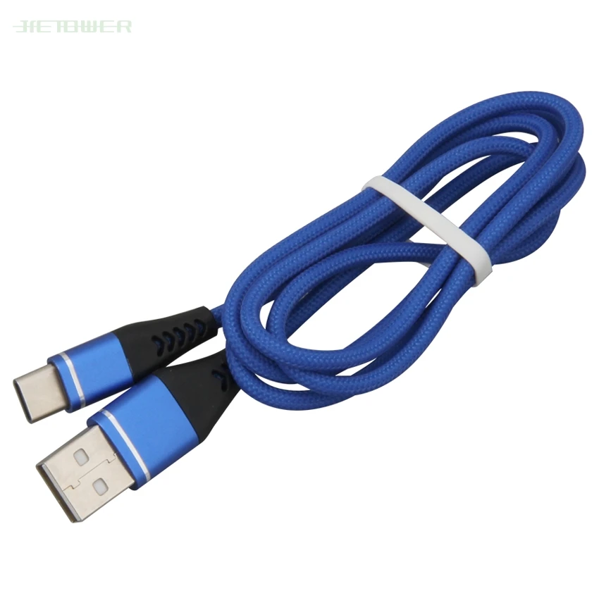 

100pcs/lot New Fishing Yarn Type C Cable for Huawei Mate 20 Pro P20 USB C Fast Charging Cable Type-C Cable for Huawei P30 Pro