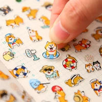 cat sticker shiba dog and panda sticker pet waterproof cute mobile phone back shell small pattern decoration small sticker