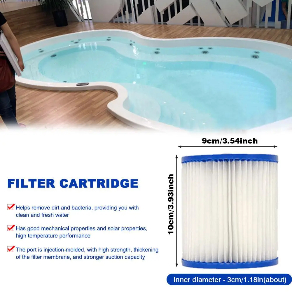 

Inflatable Swimming Pool Pump Filter Easy Set Type H Replacement Filter Pump Cartridge Fit For Filter Pump Models 28601 & 28602
