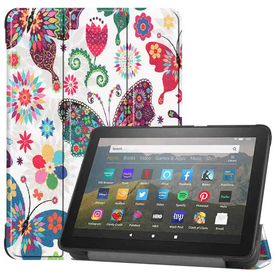 Чехол из искусственной кожи для Amazon Fire HD8 Plus 2020 8 0 Магнитный чехол планшета HD 10 2021