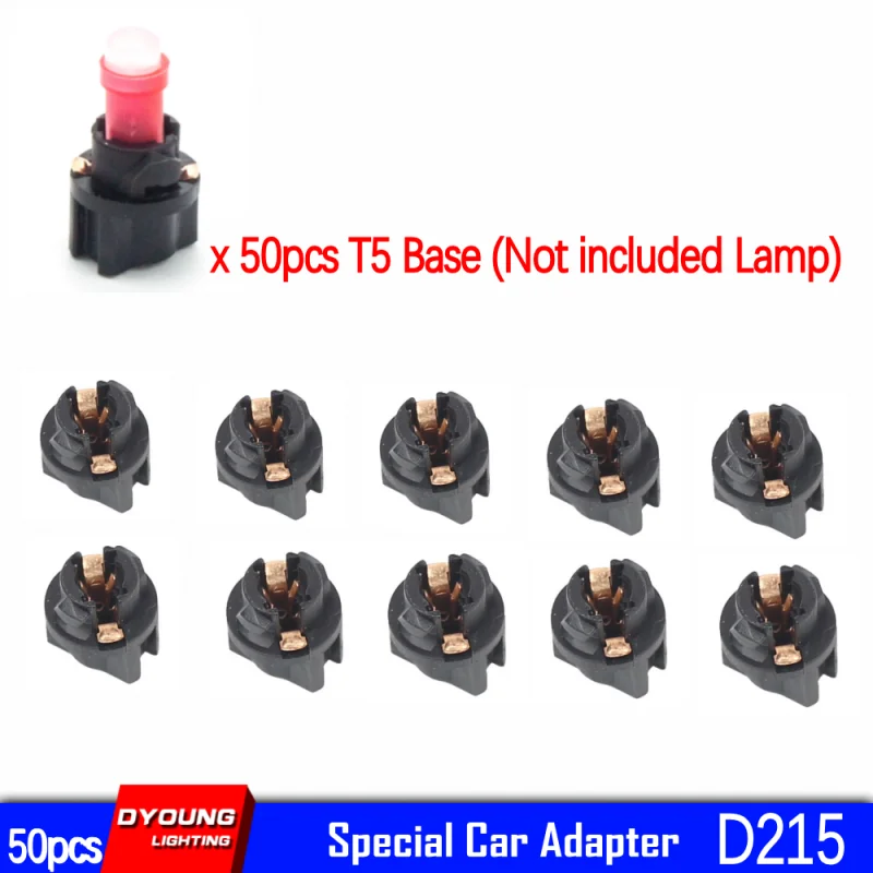 50x T5 37 74 LED Bulb Twist Socket Wedge Base 3/8