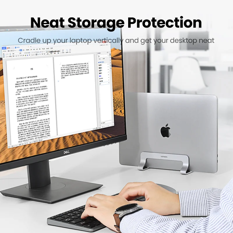 

Вертикальная подставка для ноутбука MacBook Air Pro, алюминиевый складной держатель для ноутбука, подставка для планшета
