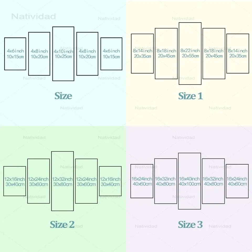 

5 Pieces Modern No Frame Canvas Painting Modular Red Flower Picture Rose Posters Canvas Painting Wall Art for Living Room Decor