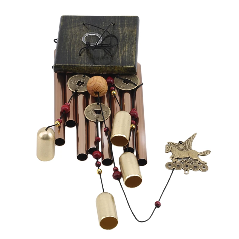 Медная подвеска колокольчик с монетами для балкона улицы двора сада украшение