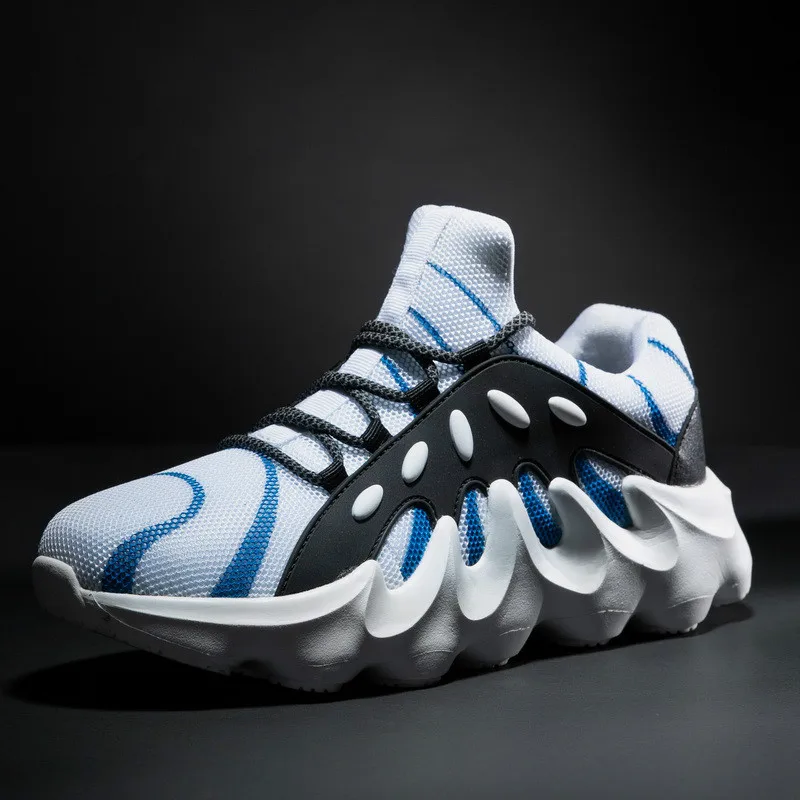 Мужская обувь большие размеры 46 сетчатая повседневная дышащие тканые мужские