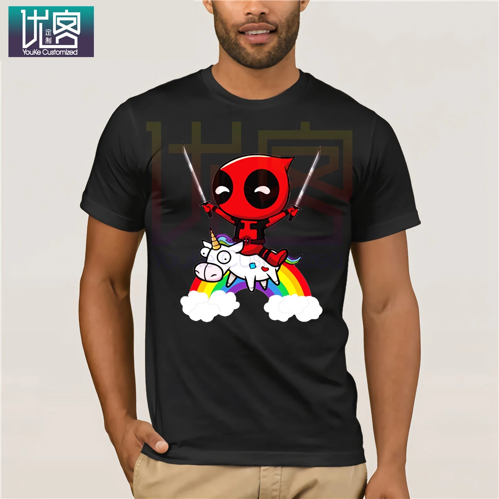 Радуга Единорог Дэдпул толстовки для мужчин и женщин осень Повседневный пуловер