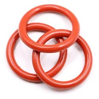 10pcs red cs 3mm od 10 100mm food grade silicon rubber o ring seals washer cross