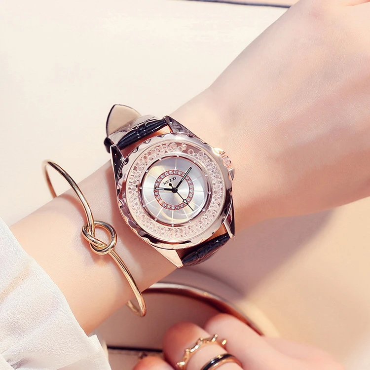 № 2 брендовые роскошные женские часы Модные Изящные Украшенные стразами