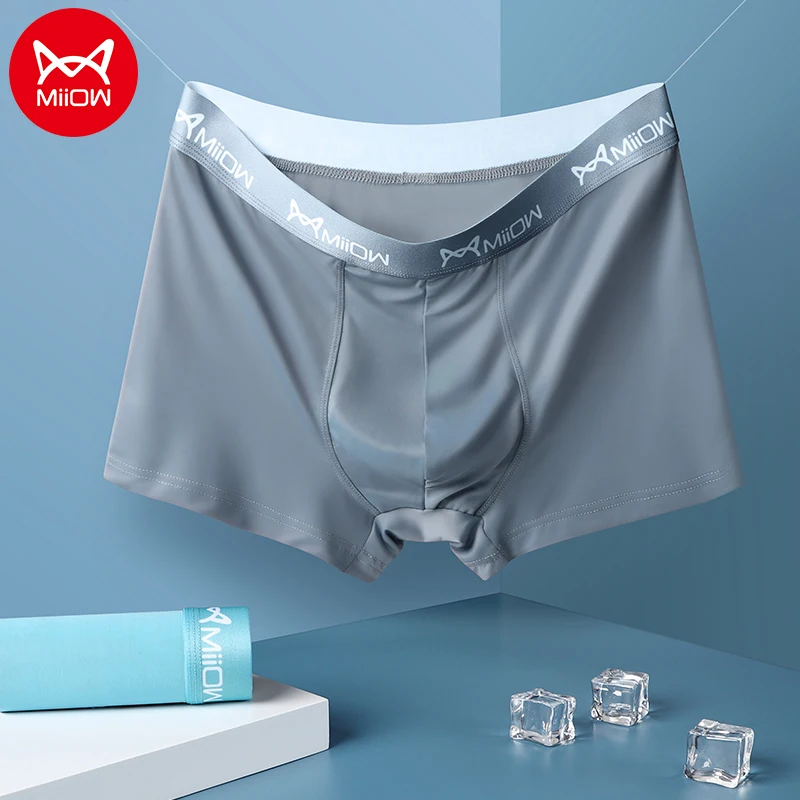 

MiiOW 3PCS Sport Boxer Shorts Polyester Fiber 3A Grade Antibacterial Moisture Absorbent Soft Elastic Men Underpants