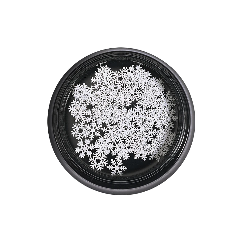 

A Box of Gold and Silver Hollow Nail Metal Foil Snowflake Christmas Elements DIY Nail Art Decoration Professional Nail Tools Hot