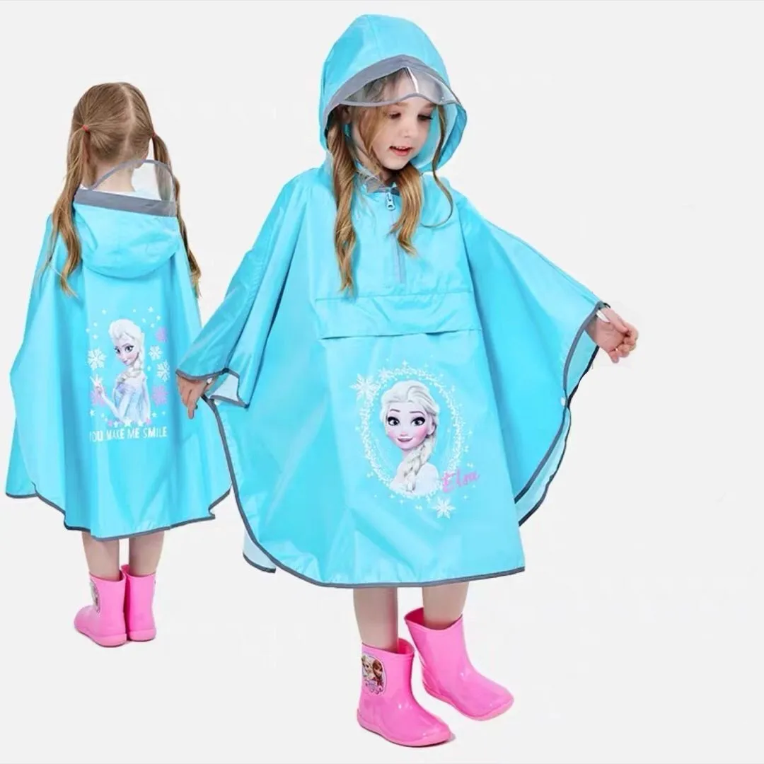 

Frozen Anna Elsa Rain Poncho Kids Raincoat Outdoor Inflatable Cap Children Girls Mickey Rain Rainproof Boys Child Rainsuit