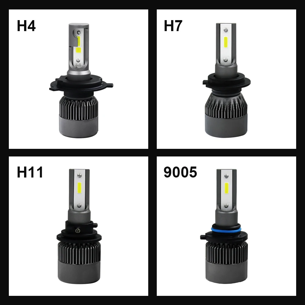 

EURS R6 Car Headlight H4 40W 8000LM LED H7 H1 H3 H8 H11 HB3 9005 HB4 9006 6000K car Styling Auto Headlamp Fog Light Bulbs