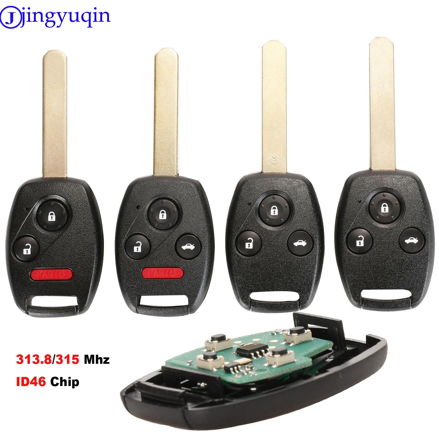 Jingyuqin 10ps 313 8/315 МГц Автомобильный Дистанционный брелок без ключа для Honda Accord 2003 2004
