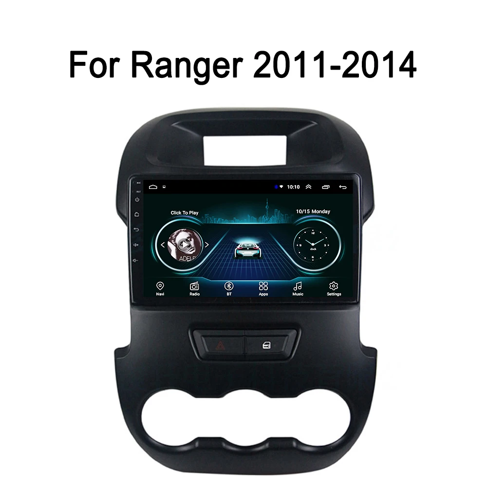 Автомобильный мультимедийный плеер для Ford Ranger xlt 2011- радио Android 8,1 " стерео система Carplay SWC hands free камера заднего вида
