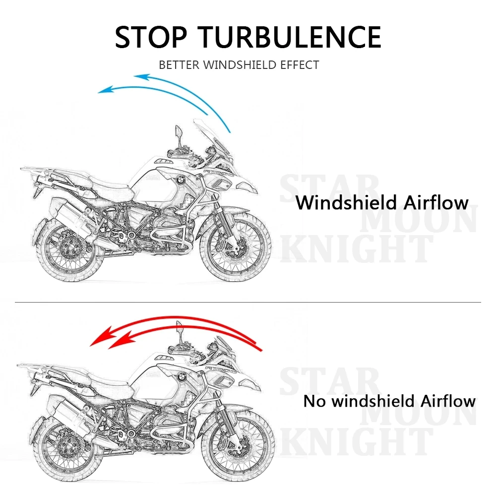 Передний экран для лобового стекла мотоцикла BMW R 1200 GS R1200 Adventure ADV LC 2012-2019 |