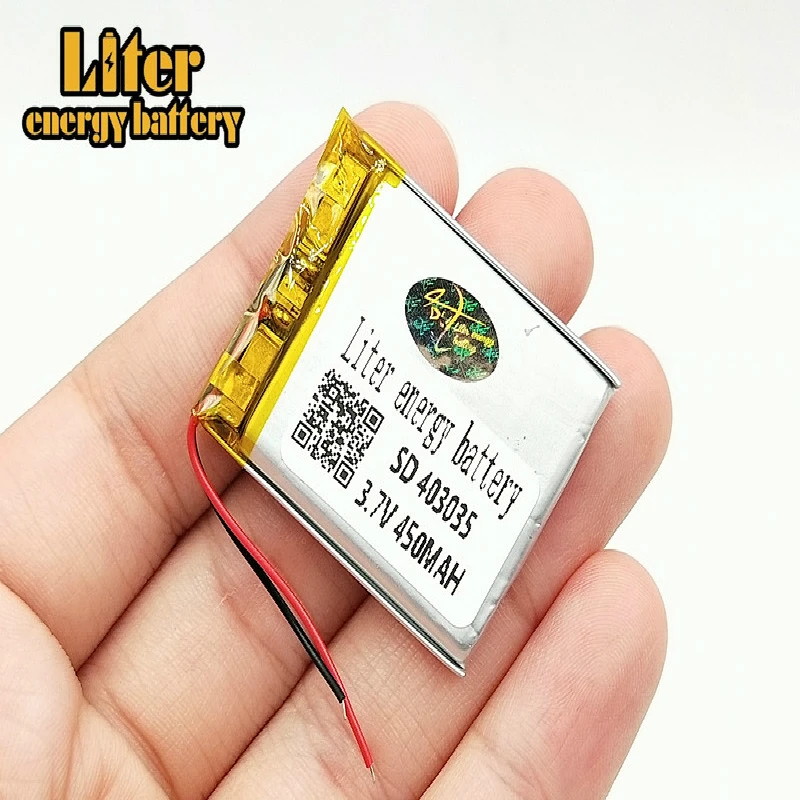 403035 450 мАч 3 7 В литий ионный полимерный аккумулятор Lipo аккумуляторные ячейки для