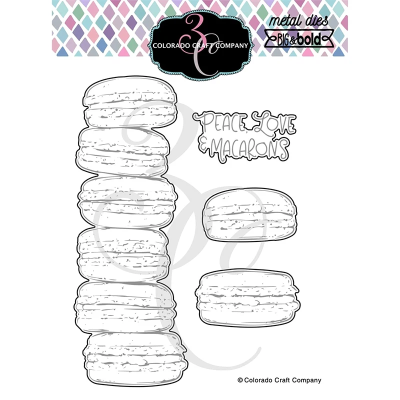 

Sweet Biscuits Cake Metal Cutting Dies and Stamps Words Scrapbooking Craft Dies Cut Stencil Card Make Album Sheet Decor Template