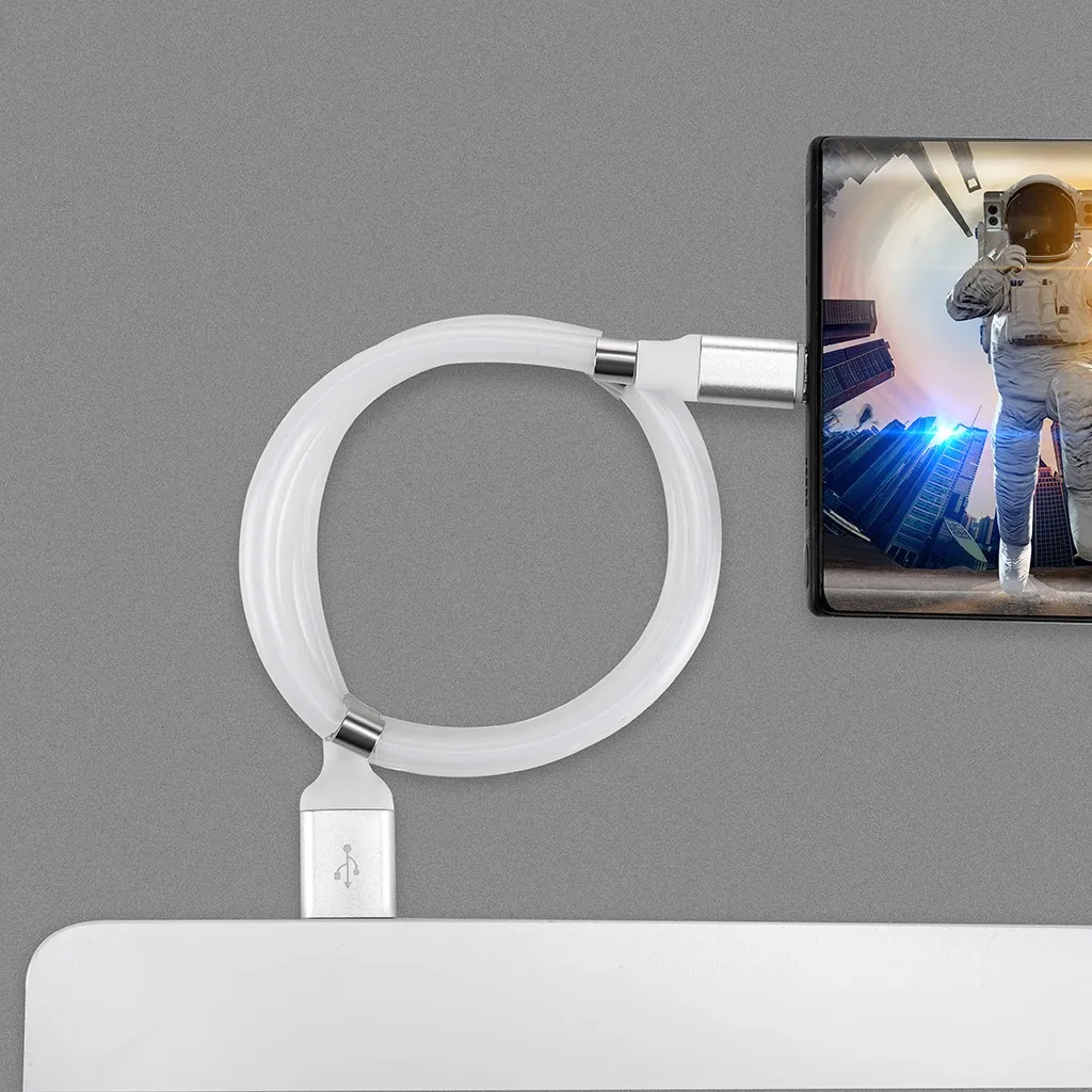 V8 Micro USB зарядный кабель для телефона Магнитный Органайзер Android анти-потеря данных