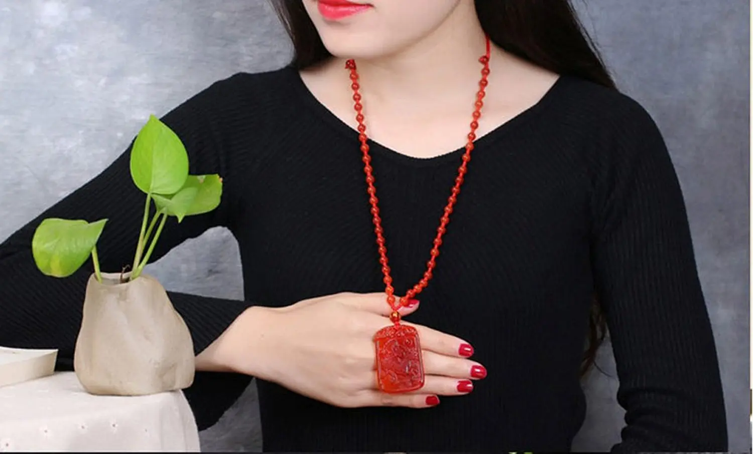 LETSFUN Fine Jewelry Superb Technology Red Agate Kirin Brave Troops Peace Wealthy Necklace Pendant Free Shipping | Украшения и