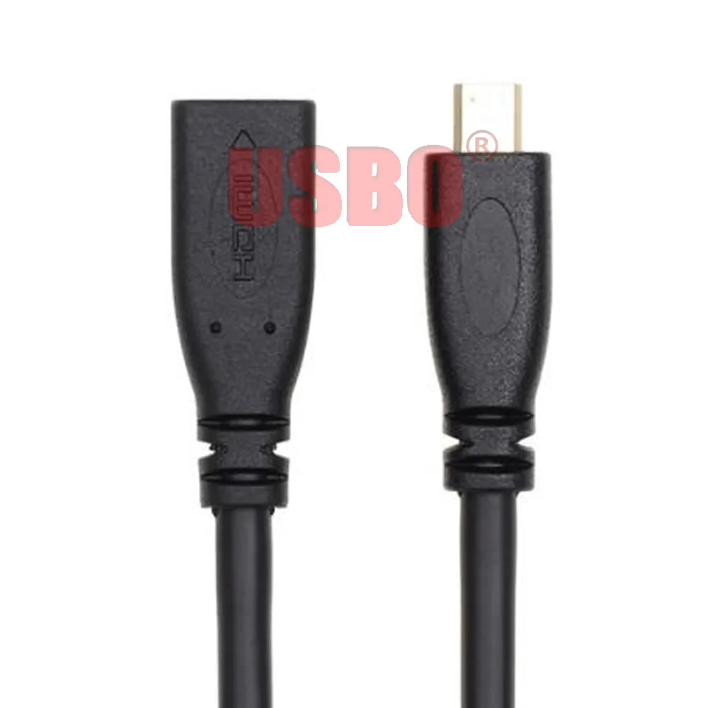 Поставка Черного 0 3 м телефонного планшетного компьютера HDTV HD кабеля Micro HDMI TYPE D