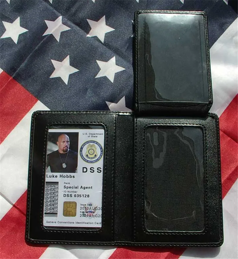 Металлический значок из фильма форсаж DSS и идентификационные карты чехол