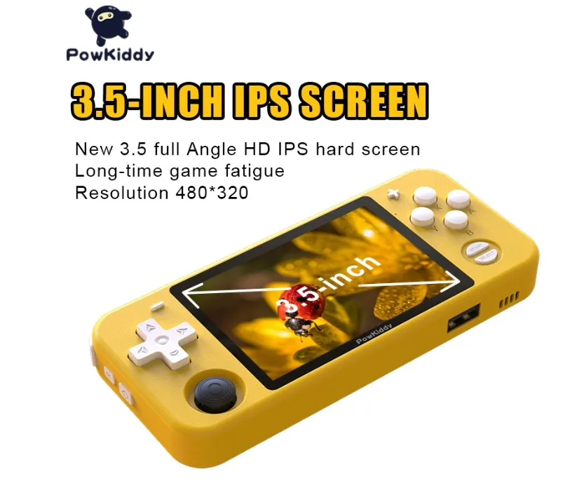 POWKIDDY RGB10 портативная игровая консоль RK3326 3 5 дюймов IPS Макс 128 ГБ 30000 игры с открытым