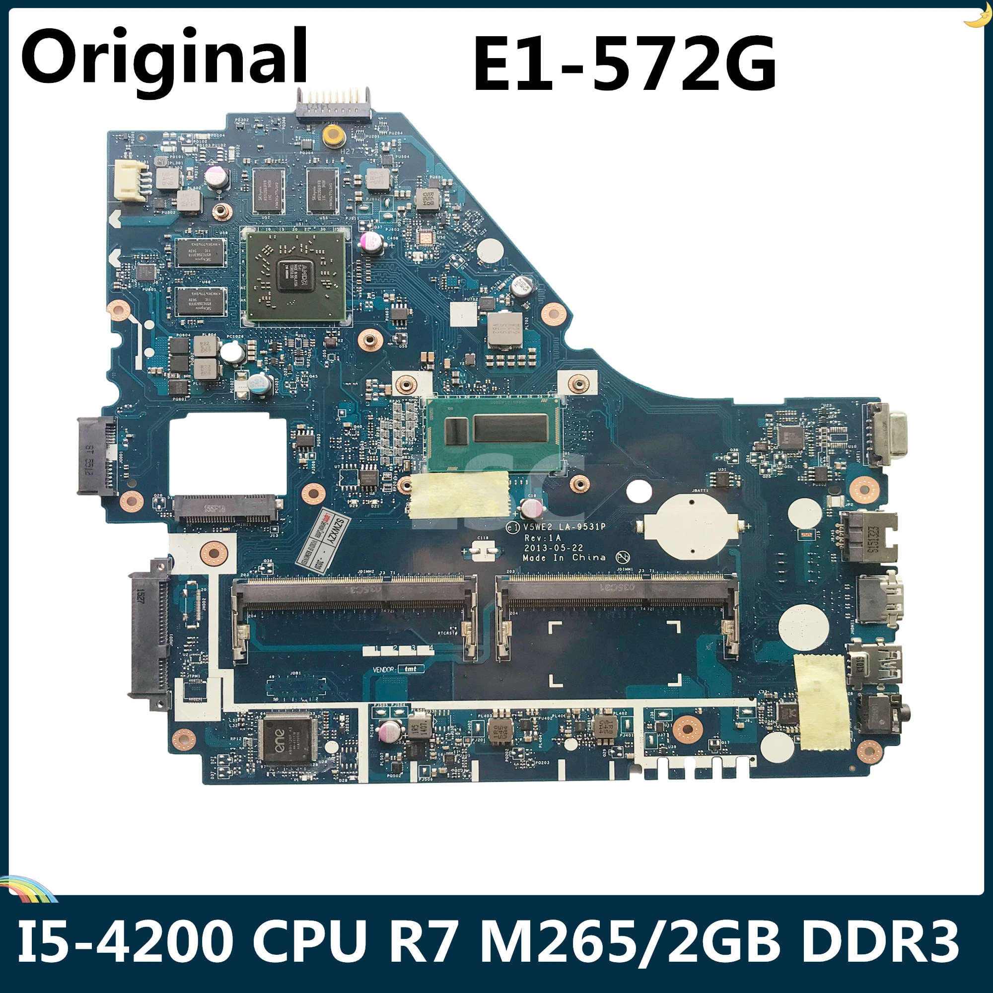СОП для ACER Aspire E1 572G Материнская плата ноутбука V5WE2 LA 9531P NBMFP1100B с I5 4200 Процессор R7 M265
