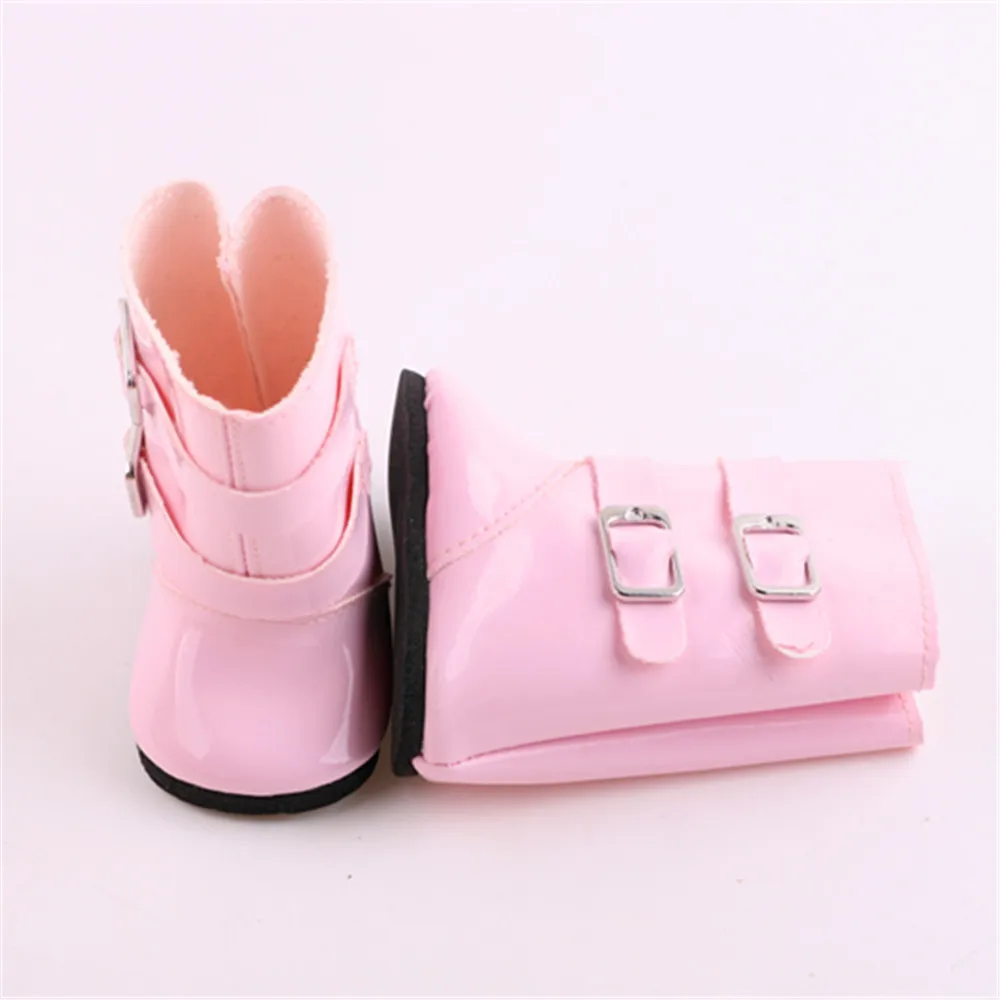 Winter Single Product Boots For 18 Inch American Doll Girls&43 Cm New Born Baby Items,Our Generation Snow Boots,Waterproof Shoes images - 6