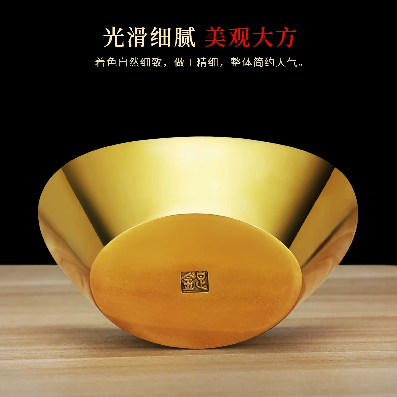 Цельный медный твердый золотой телефон счастливый слиток магазин аксессуары для