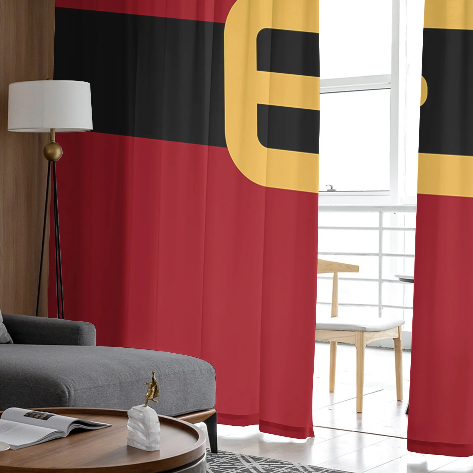 Christmas Santa Sheer Curtains Living Room Bedroom Decoration Kitchen Tulle | Дом и сад