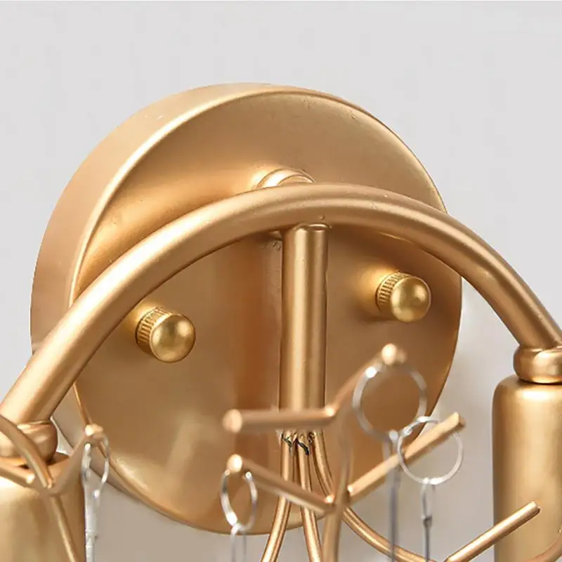 Современный хрустальный настенный светильник s для спальни ванной комнаты